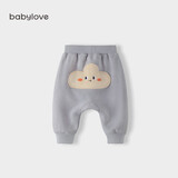 babylove婴儿大PP裤秋冬加绒保暖宝宝长裤高腰护肚外穿百搭休闲裤