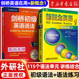 剑桥初级英语语法+新概念英语1语法练习 Leo老师推荐 中考英语作文初中单词初一大全七年级英语初阶全套语法练习书籍自学 【2025新版】剑桥初级英语语法+新概念语法练习1