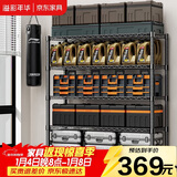 溢彩年华 1.2米重型货架家用仓储物架多功能收纳架落地架子家用置物架2608