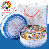 大白兔奶糖春节年货糖果礼盒混合口味牛奶糖伴手礼喜糖果零食上海特产 【混合口味】甜兔礼盒500g