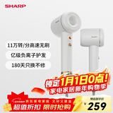 夏普【夏普小浪花】家用高速吹风机 大功率速干电吹风低噪音吹风筒等离子护发IB-RP45C-C