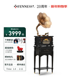 梵尼诗欧式复古25X留声机黑胶唱片机客厅音响老式电唱机蓝牙音箱 HIFI升级版-黑色（铜喇叭）