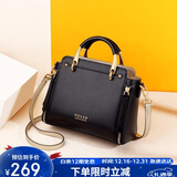 金狐狸（FOXER）牛皮女士包包女包大容量手提单肩包斜挎包圣诞节礼物送女友女生