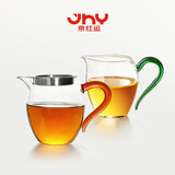 京红运真裸价·玻璃公道杯带过滤加厚耐热分茶器茶具配件2只装