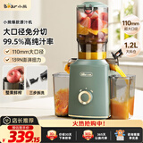 小熊（Bear）榨汁机 原汁机渣汁分离 多功能家用全自动冷压榨果汁橙汁压榨器果蔬机110mm口径F02E3