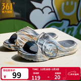 361°拖鞋男女AG运动凉鞋软弹耐磨居家防滑运动拖鞋涉水情侣拖鞋沙滩鞋 燕麦奶/羊皮纸色【男】 42