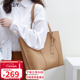 viney牛皮包包女包大容量托特包单肩包手提包生日新年礼物送女生女友