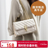 红蜻蜓包包女包斜挎单肩包牛皮小方包送女友妈妈跨年新年生日礼物