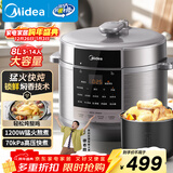 美的（Midea）品牌官方电压力锅高压8升大容量电饭煲家用8-14人 全自动智能预约开盖火锅煲汤炖煮MY-E8129