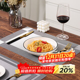 拜杰家用防烫隔热餐桌垫轻奢高级感牛排西餐盘餐垫防水防油餐布4片装