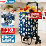 杜邦（DU PONT）买菜手拉车家用便携平板小推车保温购物小拉车可折叠爬楼神器