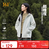 361°外套女秋冬季新款三防运动休闲户外冲锋夹克风衣服662534601-1