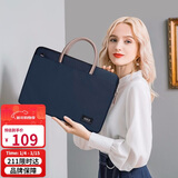 高尔夫（GOLF）电脑包女14英寸手提苹果笔记本华为单肩斜挎包商务公文包女通勤