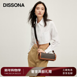 DISSONA【新年礼物】迪桑娜幸运锦囊女包真皮圆筒包斜挎小圆包2021新款 棕色
