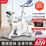 OES动感单车家用减肥运动健身器材静音室内脚踏自行车 手动调阻款/静音飞轮/智能蓝牙