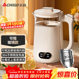 志高（CHIGO）烧水壶电热水壶电水壶双层防烫1.8L大容量家用 玻璃内胆 恒温保温烧水壶 SH-1813A3B