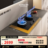 方太【新款定时灶】燃气灶天然气 5.2kW*70%热效率猛火 可烟灶联动 易清洁 02-TE21