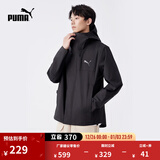 彪马（PUMA）男子修身山系户外机能风运动拉链连帽梭织夹克外套848287 黑色-01 XL (185/104A)