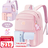 viney书包小学生女生女童背包儿童1-3年级三到五六初中双肩包大容量电脑包护脊减负休闲旅行户外出游