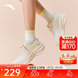 安踏叶子5丨轻质厚底跑步鞋女鞋轻便回弹减震耐磨增高运动鞋