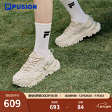 FILA FUSION斐乐女鞋BIANCO老爹鞋季新款硬糖鞋休闲鞋厚底运动鞋女 夏威夷果黄-MS 36