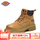 Dickies马丁靴男靴2025冬季男鞋加绒靴子男女百搭大黄靴增高情侣工装靴 土黄 40 【偏大一码，适合运动鞋41】