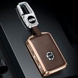 迪加伦 金属真皮 沃尔沃钥匙包 XC60 S60 XC90 V60 汽车钥匙扣套壳男士