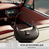 CHARLES&KEITH三角扣新月包腋下包单肩包包女包生日新年礼物CK2-50271205