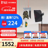 金贝（JINBEI）SPARK-400D闪光灯400W摄影灯摄影棚套装人像服装证件照肖像拍照补光灯珠宝静物电商拍摄打光灯器材 A套SPARK400D双灯套服装/静物（赠引闪器）