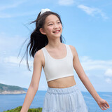 全棉时代小呼吸Pro少女内衣文胸初中生发育期7A抗菌透气棉背心