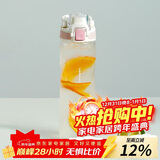 乐扣乐扣（LOCK&LOCK）人鱼线塑料运动水杯便携水壶夏天带提手男女水杯子700ML淡粉色