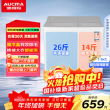 澳柯玛（AUCMA）半自动波轮洗衣机13KG公斤家用双缸大容量 宿舍租房脱水甩干 除毛国家补贴以旧换新XPB130-3188S