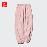 优衣库童装男童女童工装束脚裤长裤休闲户外防蚊轻薄裤子476760 11 粉红色 110