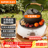 苏泊尔（SUPOR）迷你电陶炉煮茶器煮茶炉煮茶壶养生围炉煮茶茶艺炉泡茶家用办公老白茶黑茶花茶不挑器具SW-DTL01
