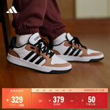 adidas ENTRAP美式校园风运动少年感复古篮球风板鞋男女阿迪达斯 白色/黑色/土褐色   41