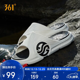 361°运动拖鞋男AG夏季篮球厚底沙滩休闲外穿凉拖鞋子男672126702F-7