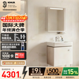 科勒（KOHLER）亲悦浴室柜陶瓷一体盆卫生间洗漱台智能镜柜洗手盆柜组合2281 【60CM】亲悦智能镜柜+浴室柜