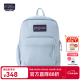 JANSPORT杰斯伯书包轻便双肩包男女旅行包简约背包电脑包学生校园 7ZNZ7G7雾霾蓝-隔层+侧袋+厚底