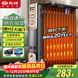 先锋石墨烯取暖器电暖器电暖气片家用电热油汀13片全屋升温智能恒温低噪节能烘衣加湿DYT-Z2