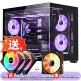 长城（Great Wall）视界S1 PLUS黑色海景房电脑机箱（MATX主板/270°无A柱/360水冷位/9风扇位/防尘网/长显卡位）