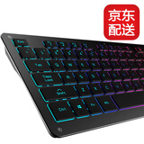 B.FRIENDit 超薄静音键盘 铝合金面板巧克力键盘 有线usb外接台式电脑笔记本键盘 RGB背光薄膜游戏办公键盘 太空灰【合金面板+背光】RGB