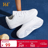 361°运动女鞋秋冬季学生复古厚底增高小白休闲板鞋子女682116601F-7