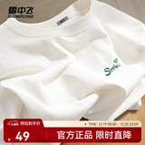 雪中飞白色短袖t恤女2025新款夏季纯棉宽松半袖女士简约休闲超好看上衣 白色|8162-17018F (女款) L