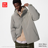 优衣库男装女装高性能复合连帽外套保暖夹克含羽绒智暖衣478277 31 米色 L