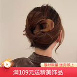 向晚发簪发钗U型醋酸发钗后脑勺盘发固定发卡插梳简约发簪女三八礼物