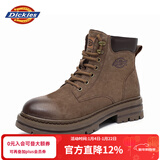 Dickies男士马丁靴高帮时尚男靴工装靴情侣靴男 咖色 40-男女款