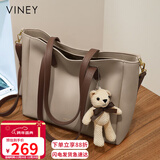 viney牛皮包包女包大容量托特包轻奢斜挎单肩包生日圣诞礼物送女生女友