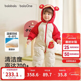 巴拉巴拉婴儿连体衣羽绒服宝宝男童女童2025新款冬装外出哈衣爬服造型拜年