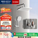 恒洁淋浴花洒全套精铜主体可升降易除垢喷头花洒套装 【除垢置物喷枪】951-333B