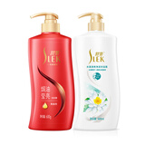 舒蕾山茶花水莲洗沐套装洗发水沐浴露600g*2莹亮滋养 洗头膏